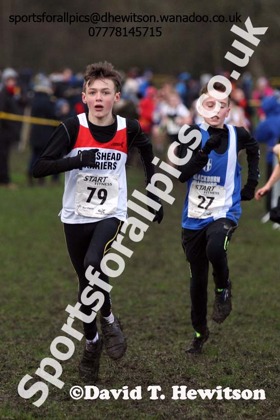 Boys under-13 Northern Cross Country Champs., Witton Park, Blackburn. Photo: David T. Hewitson/Sports for All Pics